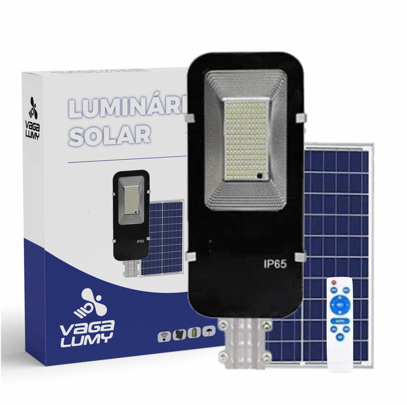 Luminária Solar de Rua Potente - 350/120 LEDs, 6500K, à Prova d'Água IP65