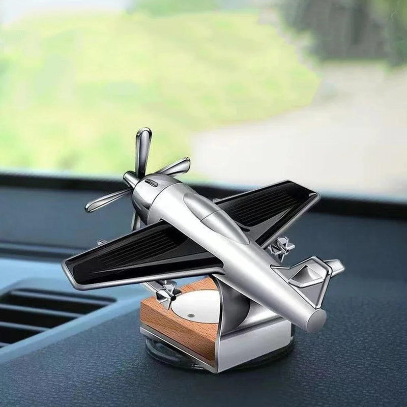 Aromatizador de Ar Solar para Carro - Fragrância de Avião em Miniatura, Acessório Decorativo com Perfume - Vagalumy