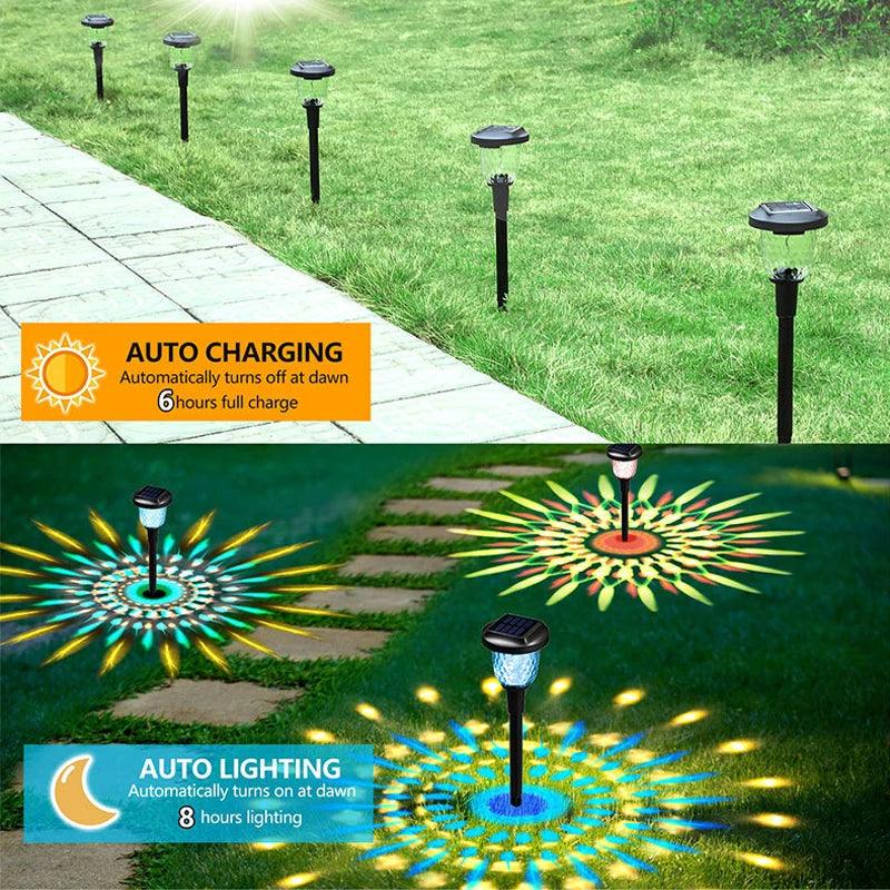 Luminária Solar de Jardim Decorativa LED - Conjunto de 1 a 6 Peças - Vagalumy