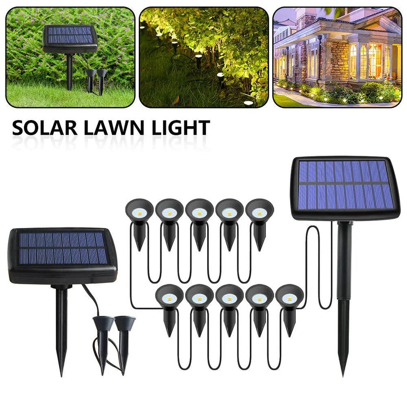 Luminária Solar Ultra Potente de 10W - Ilumine Seu Jardim com Eficiência - Vagalumy